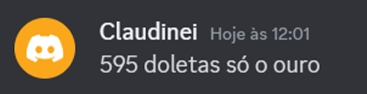 Mensagem de aluno no Discord